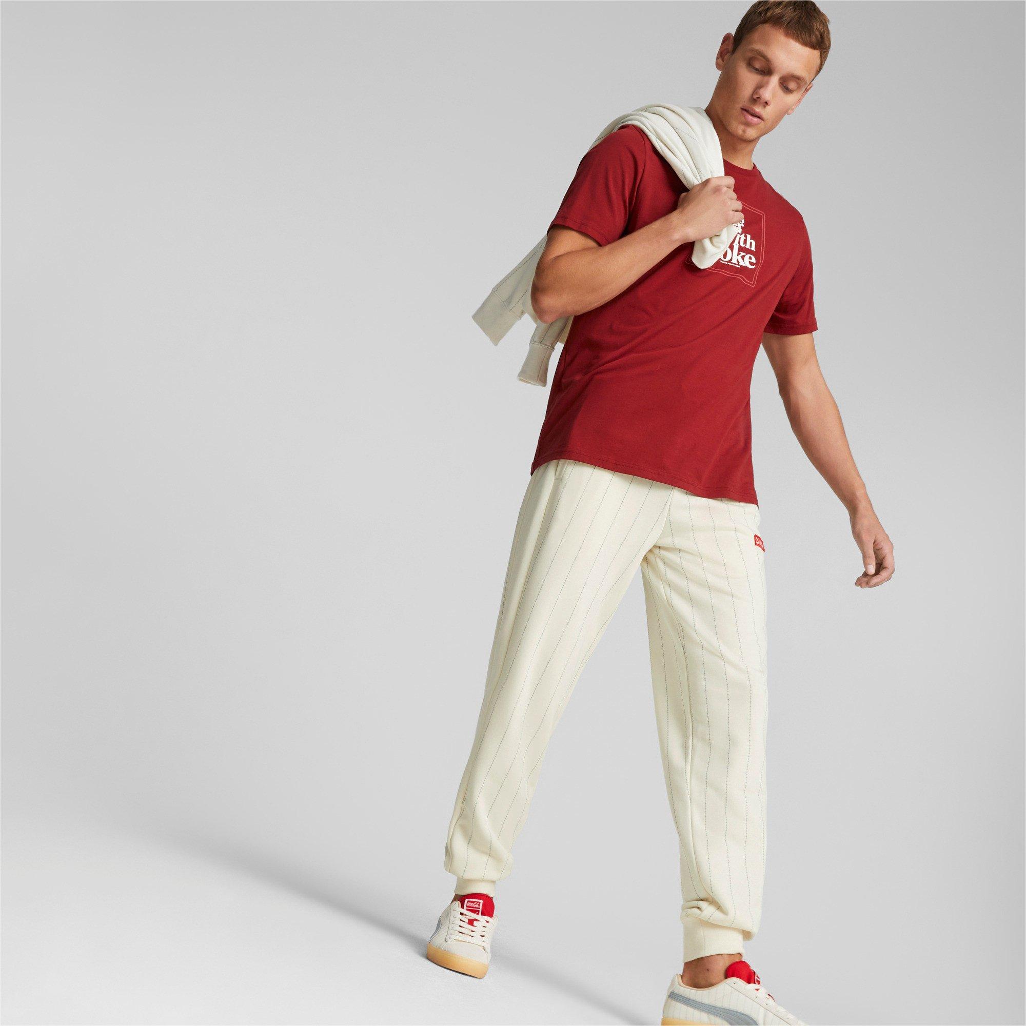 Puma Men's X Coca Cola T7 Track Pant - Ivory - Hibbett | City Gear